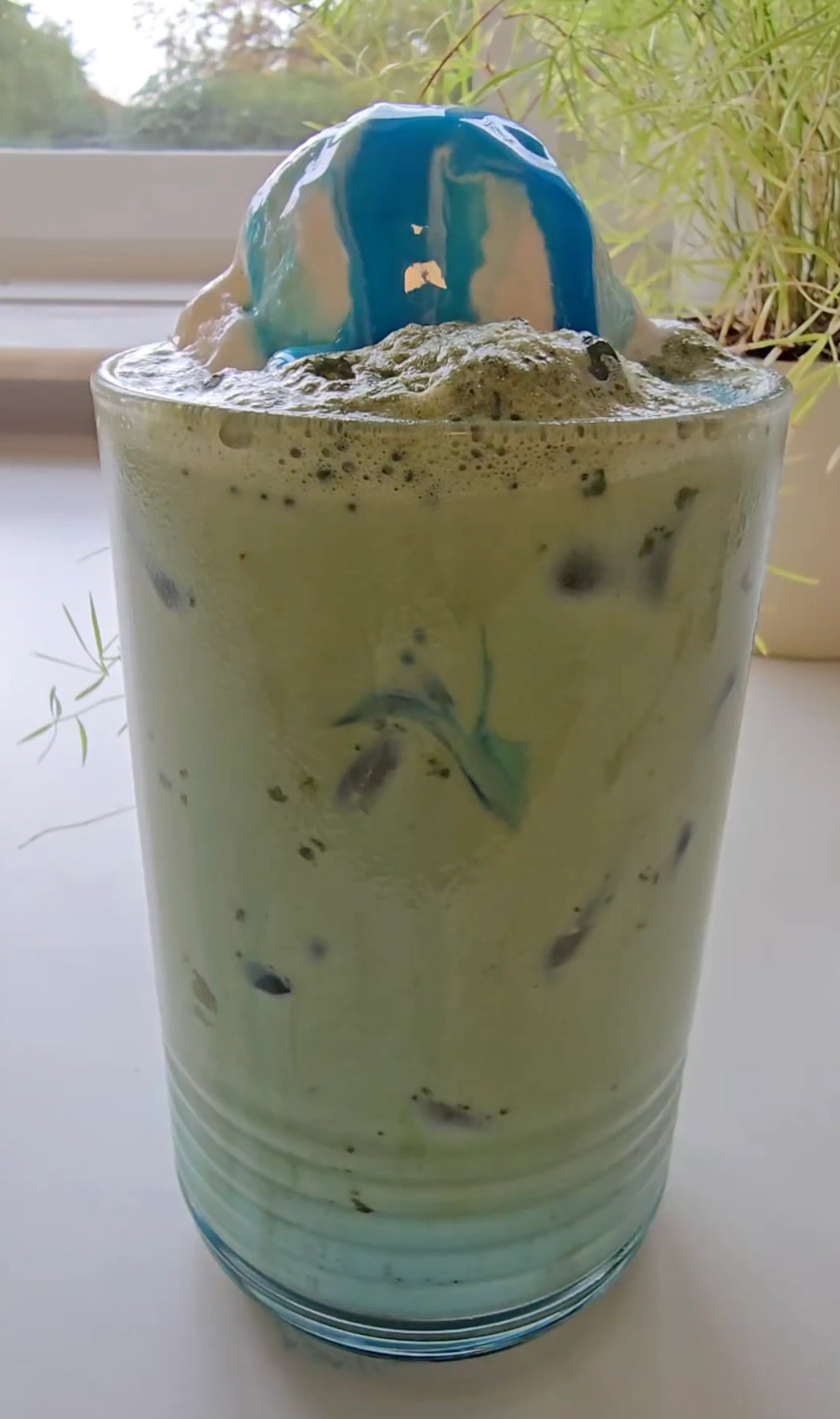 Artisanal Matcha Ice Cream with Kuromitsu Drizzle